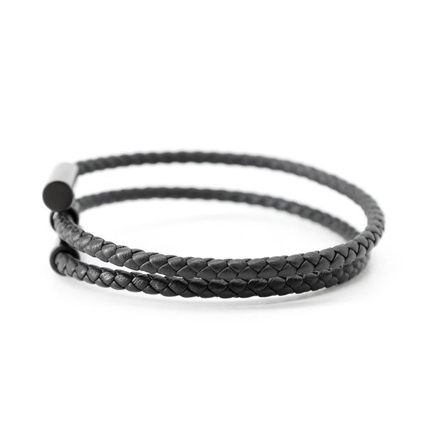 エルメス ブレスレット トゥルニ トレッセ ブラック/ブラック金具 スイフト HERMES アクセサリー メンズ 黒