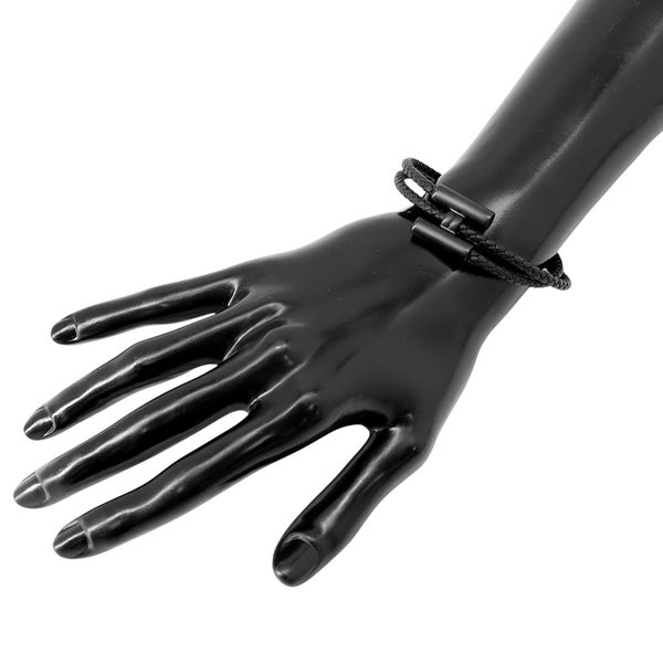 エルメス ブレスレット トゥルニ トレッセ ブラック/ブラック金具 スイフト HERMES アクセサリー メンズ 黒