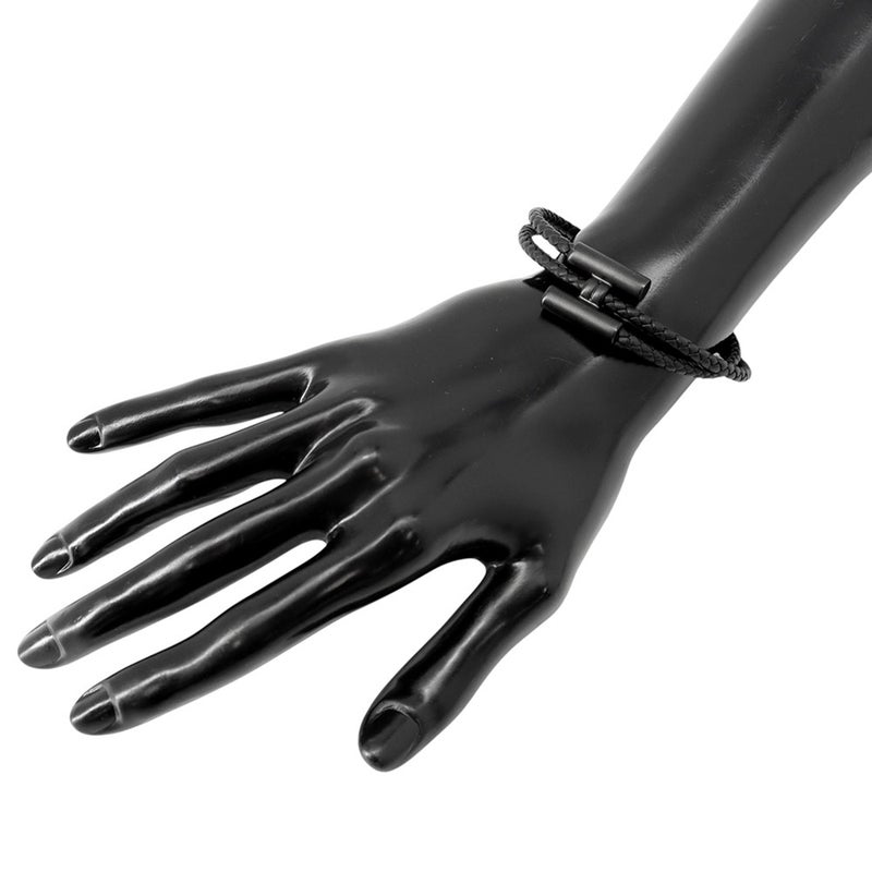 エルメス ブレスレット トゥルニ トレッセ ブラック/ブラック金具 スイフト HERMES アクセサリー メンズ 黒
