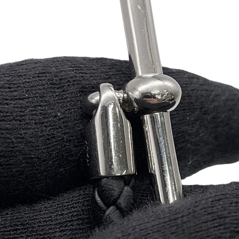 エルメス ブレスレット グレナン ブラック/シルバー金具 スイフト  HERMES アクセサリー メンズ 黒