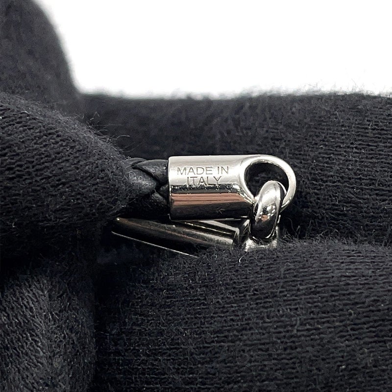 エルメス ブレスレット グレナン ブラック/シルバー金具 スイフト  HERMES アクセサリー メンズ 黒