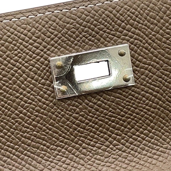エルメス ケリーウォレット ロング トゥーゴー エトゥープ/シルバー金具 エプソン K刻印 財布