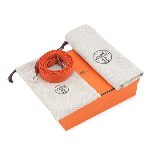エルメス ショルダーバッグ エブリンTPM 111cm オレンジ/シルバー金具 トリヨンクレマンス G刻印 HERMES Evelyne