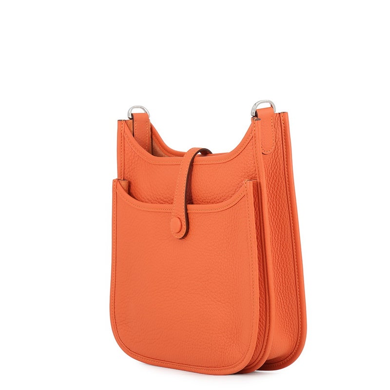 エルメス ショルダーバッグ エブリン3 23 オレンジ/シルバー金具 トリヨンクレマンス G刻印 HERMES Evelyne