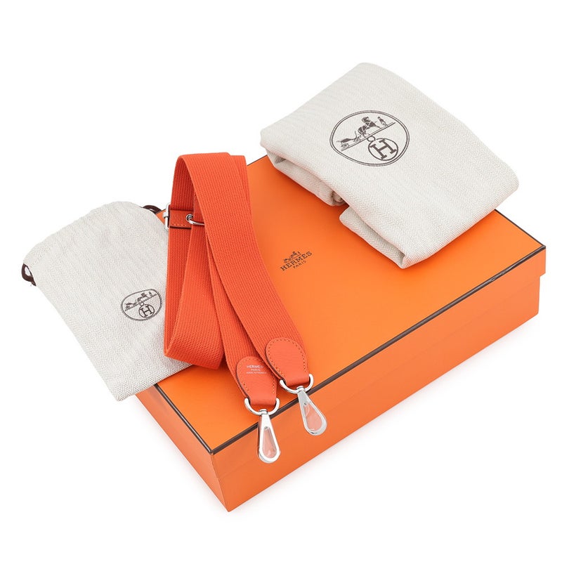 エルメス ショルダーバッグ エブリン3 23 オレンジ/シルバー金具 トリヨンクレマンス G刻印 HERMES Evelyne