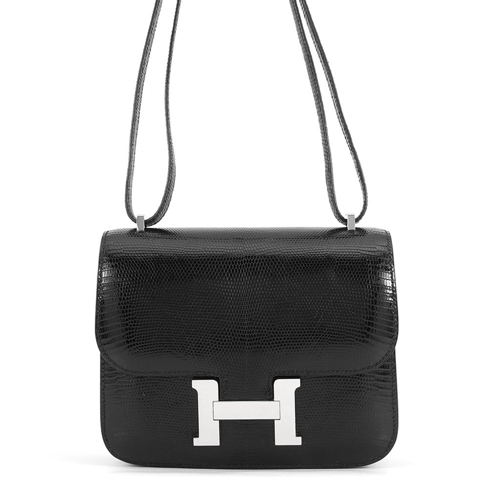 H*ー様 B*g様 HERMES コンスタンス チェーンショルダーバッグ ブラッ エルメス ショルダーバッグ ミニ コンスタンス3 ブラック/シルバー金具