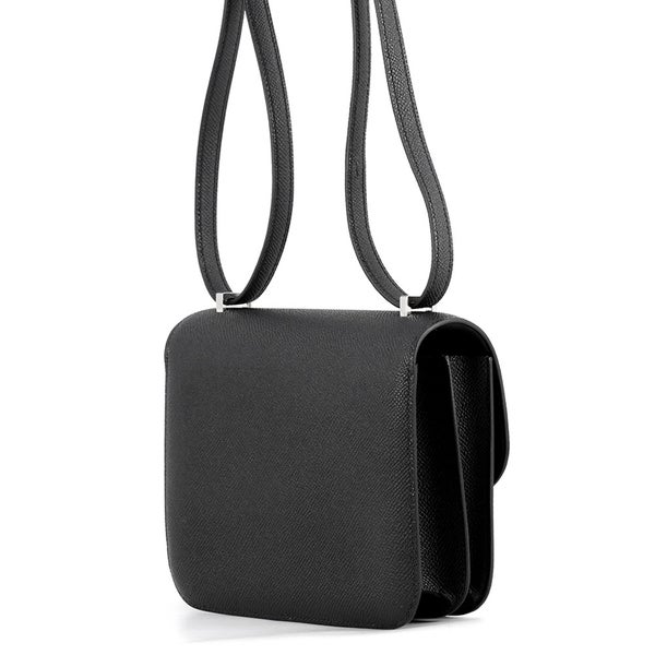 エルメス ショルダーバッグ ミニ コンスタンス3 ミロワール ブラック/シルバー金具 エプソン G刻印 HERMES 黒