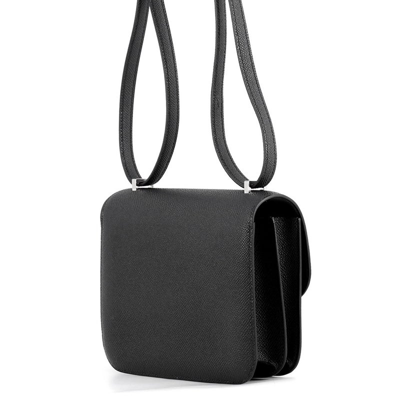 エルメス ショルダーバッグ ミニ コンスタンス3 ミロワール ブラック/シルバー金具 エプソン G刻印 HERMES 黒