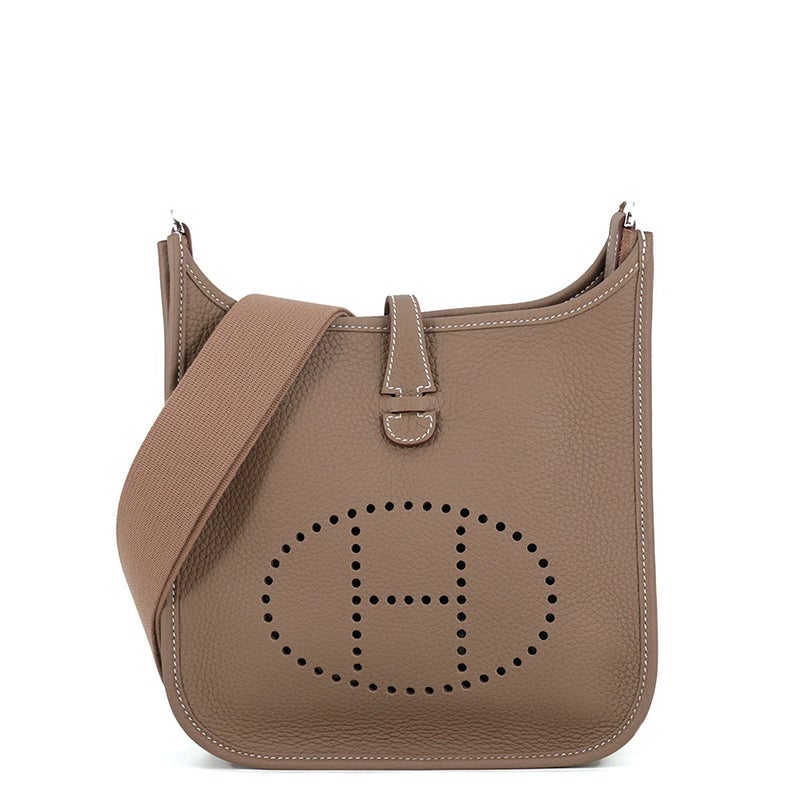 エルメス ショルダーバッグ エブリン3 23 エトゥープ/シルバー金具 トリヨンクレマンス G刻印 HERMES Evelyne