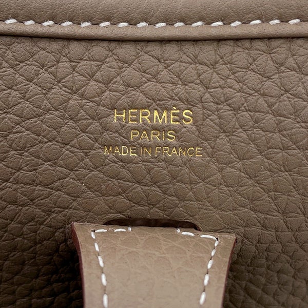 エルメス ショルダーバッグ エブリン3 23 エトゥープ/ゴールド金具 トリヨンクレマンス G刻印 HERMES Evelyne