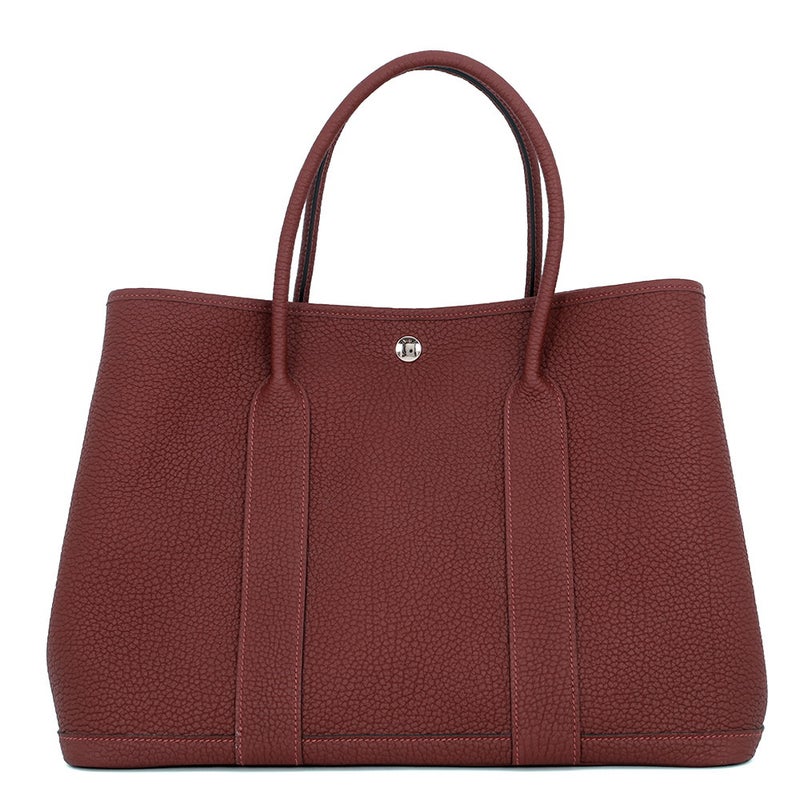 エルメス トートバッグ ガーデンパーティPM ルージュアッシュ/シルバー金具 ネゴンダ K刻印 HERMES Garden Party