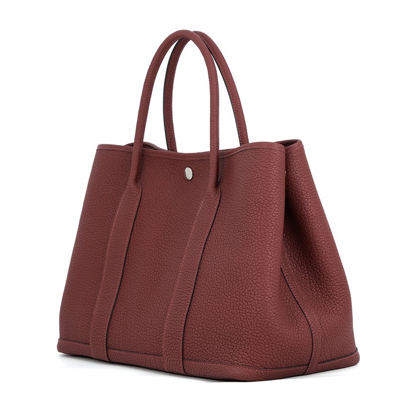エルメス トートバッグ ガーデンパーティPM ルージュアッシュ/シルバー金具 ネゴンダ K刻印 HERMES Garden Party
