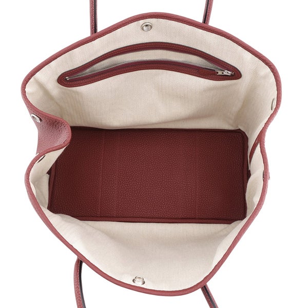 エルメス トートバッグ ガーデンパーティPM ルージュアッシュ/シルバー金具 ネゴンダ K刻印 HERMES Garden Party