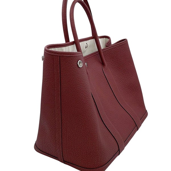 エルメス トートバッグ ガーデンパーティPM ルージュアッシュ/シルバー金具 ネゴンダ K刻印 HERMES Garden Party