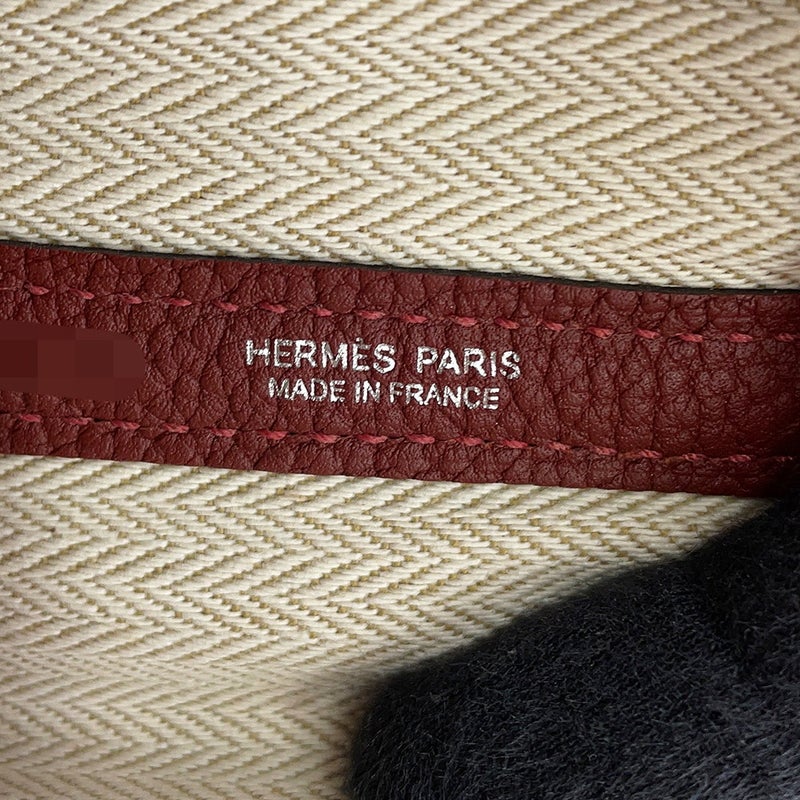 エルメス トートバッグ ガーデンパーティPM ルージュアッシュ/シルバー金具 ネゴンダ K刻印 HERMES Garden Party