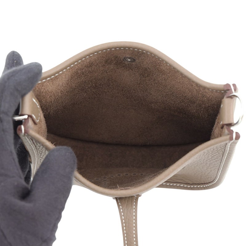 エルメス ショルダーバッグ エブリンTPM 111cm アマゾン エトゥープ/シルバー金具 トリヨンクレマンス G刻印 HERMES