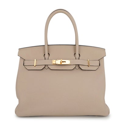 Hermès Birkin 30 Gris Tourterelle Togo Gold