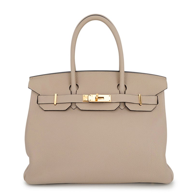 エルメス バーキン30 トゥルティエールグレー/ゴールド金具 トゴ T刻印 HERMES Birkin ハンドバッグ