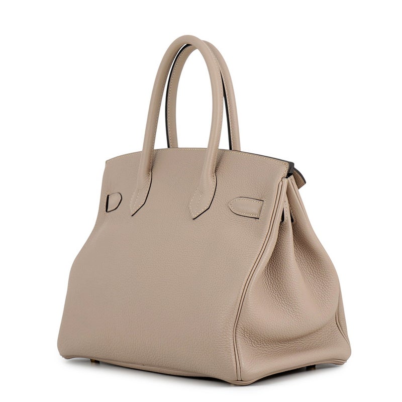 エルメス バーキン30 トゥルティエールグレー/ゴールド金具 トゴ T刻印 HERMES Birkin ハンドバッグ