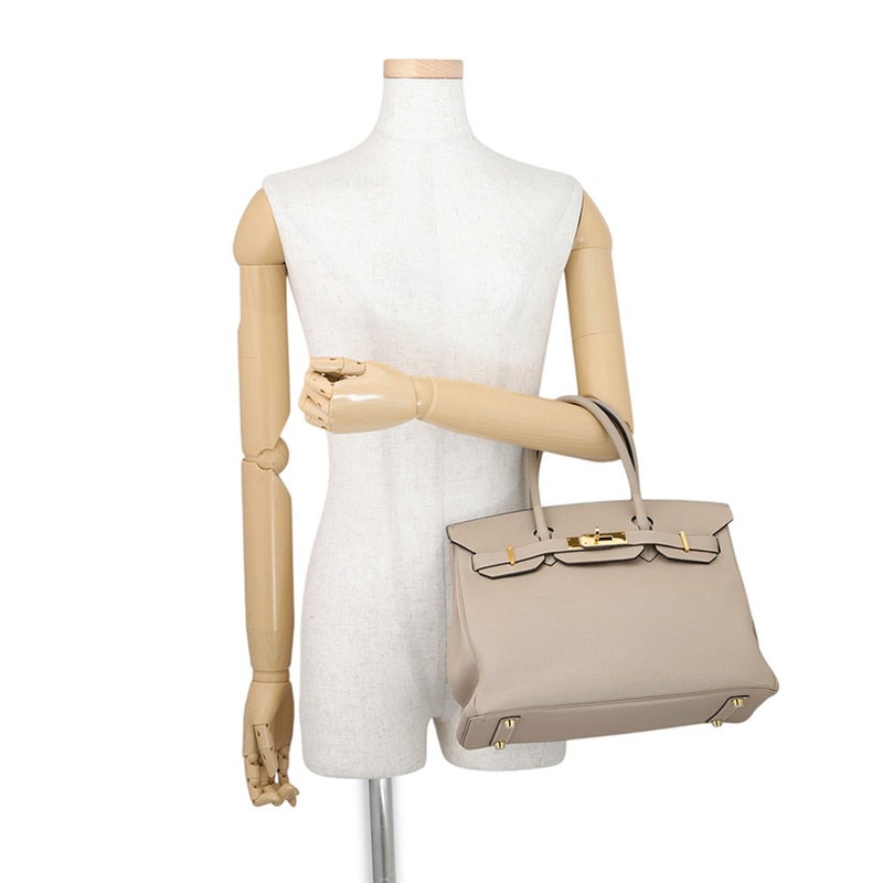エルメス バーキン30 トゥルティエールグレー/ゴールド金具 トゴ T刻印 HERMES Birkin ハンドバッグ