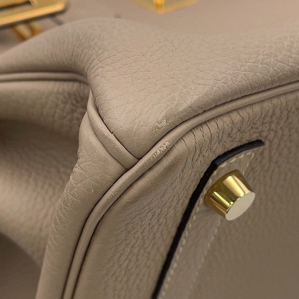 エルメス バーキン30 トゥルティエールグレー/ゴールド金具 トゴ T刻印 HERMES Birkin ハンドバッグ