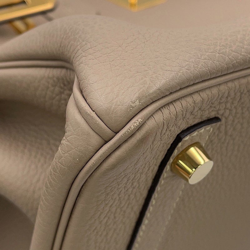エルメス バーキン30 トゥルティエールグレー/ゴールド金具 トゴ T刻印 HERMES Birkin ハンドバッグ