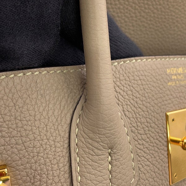 エルメス バーキン30 トゥルティエールグレー/ゴールド金具 トゴ T刻印 HERMES Birkin ハンドバッグ