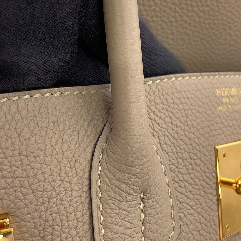エルメス バーキン30 トゥルティエールグレー/ゴールド金具 トゴ T刻印 HERMES Birkin ハンドバッグ