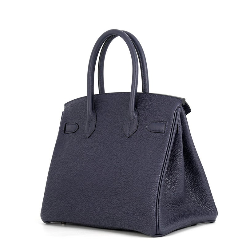 エルメス バーキン30 ブルーニュイ/シルバー金具 トゴ Y刻印 HERMES Birkin ハンドバッグ