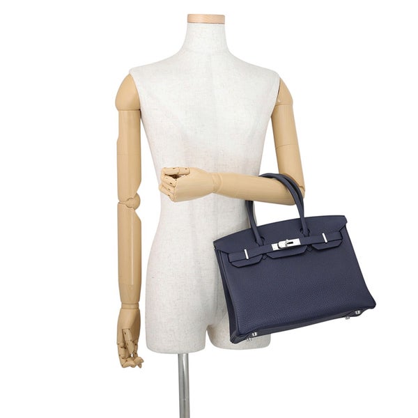 エルメス バーキン30 ブルーニュイ/シルバー金具 トゴ Y刻印 HERMES Birkin ハンドバッグ