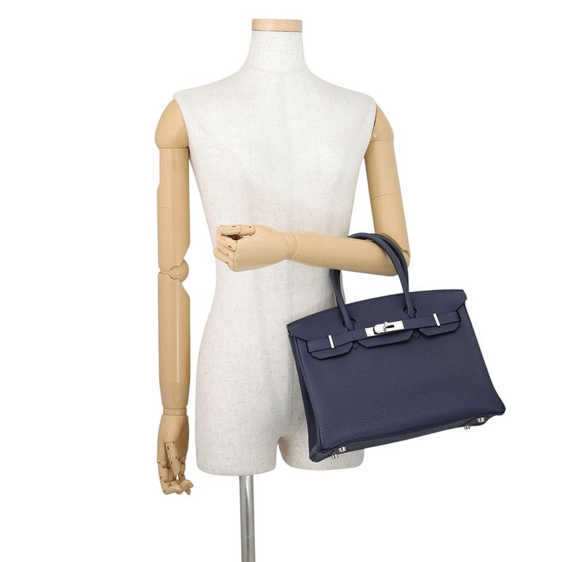 エルメス バーキン30 ブルーニュイ/シルバー金具 トゴ Y刻印 HERMES Birkin ハンドバッグ