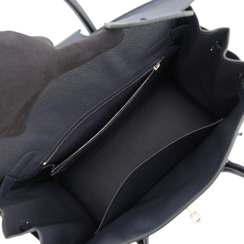 エルメス バーキン30 ブルーニュイ/シルバー金具 トゴ Y刻印 HERMES Birkin ハンドバッグ