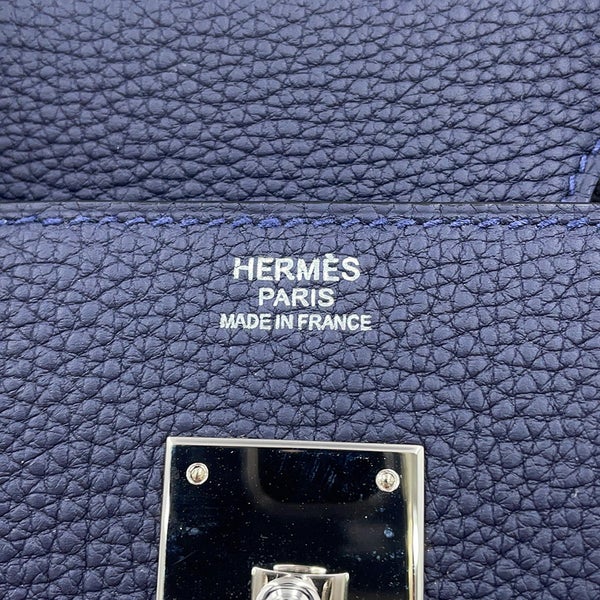 エルメス バーキン30 ブルーニュイ/シルバー金具 トゴ Y刻印 HERMES Birkin ハンドバッグ