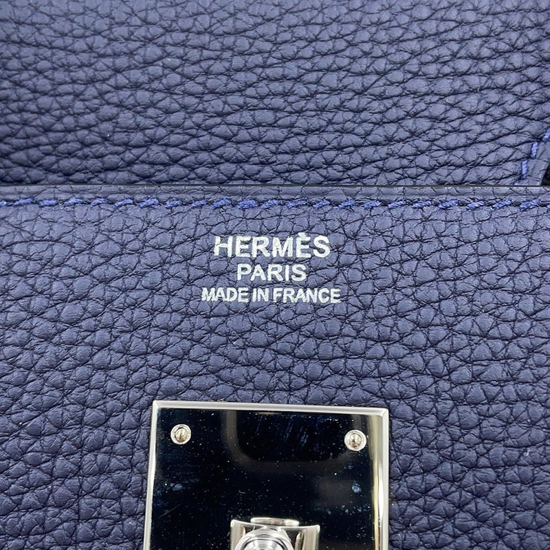 エルメス バーキン30 ブルーニュイ/シルバー金具 トゴ Y刻印 HERMES Birkin ハンドバッグ