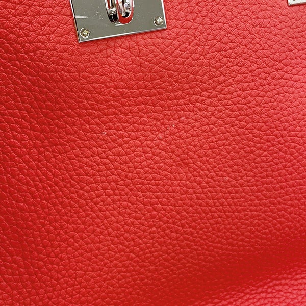 エルメス ジプシエール31 ルージュピヴォワンヌ/シルバー金具 トリヨンクレマンス T刻印 HERMES