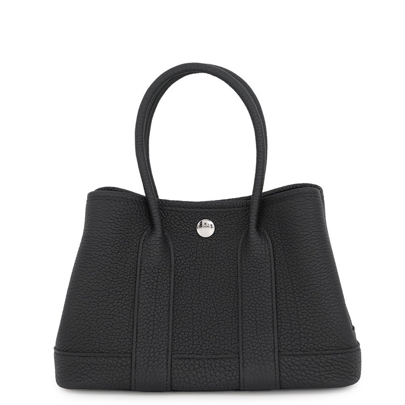 エルメス トートバッグ ネオ・ガーデン 23 ガーデンパーティ ブラック/シルバー金具 ネゴンダ G刻印 HERMES 黒