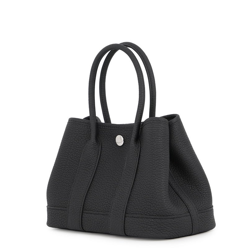 エルメス トートバッグ ネオ・ガーデン 23 ガーデンパーティ ブラック/シルバー金具 ネゴンダ G刻印 HERMES 黒