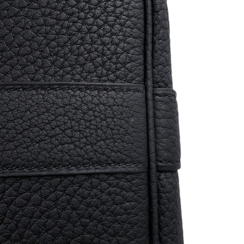エルメス トートバッグ ネオ・ガーデン 23 ガーデンパーティ ブラック/シルバー金具 ネゴンダ G刻印 HERMES 黒
