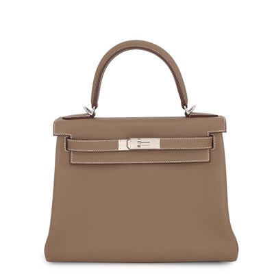 Hermès Kelly 28 Etoupe Palladium