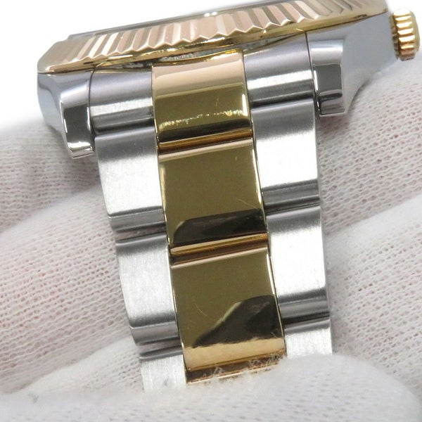 ロレックス デイトジャスト G番 SS/K18YG 116333G ROLEX 腕時計 黒文字盤 10Pダイヤ