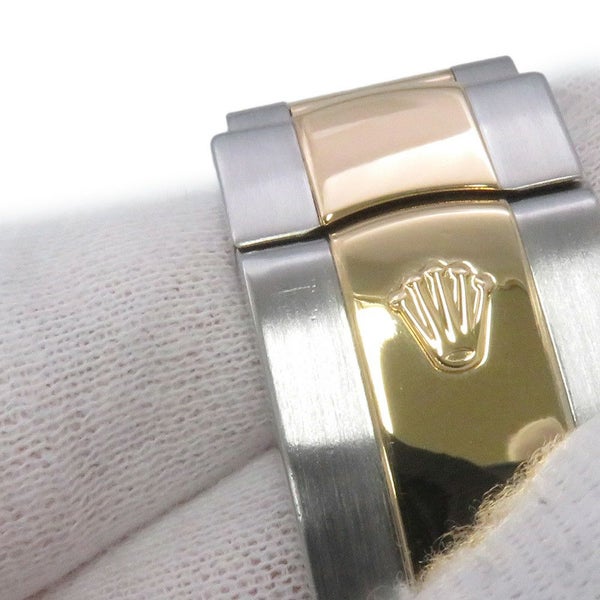 ロレックス デイトジャスト G番 SS/K18YG 116333G ROLEX 腕時計 黒文字盤 10Pダイヤ