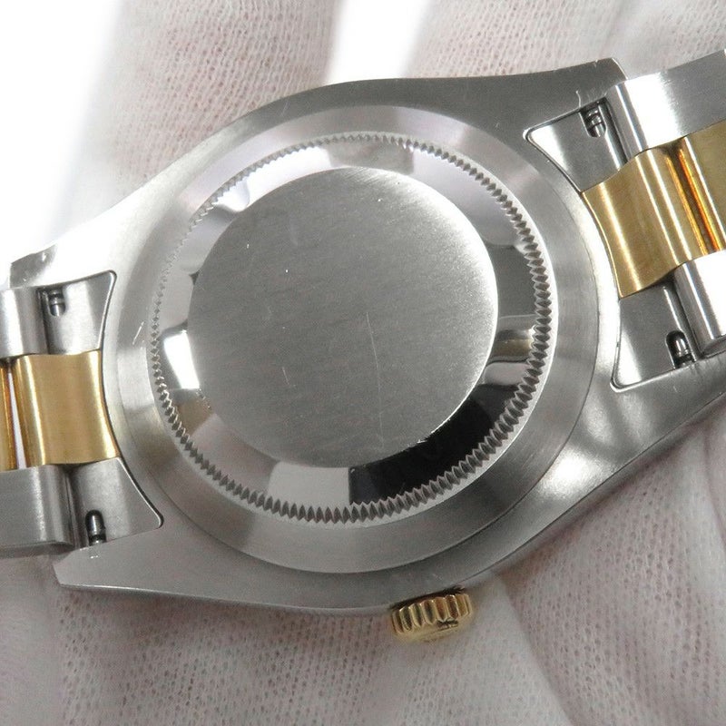 ロレックス デイトジャスト G番 SS/K18YG 116333G ROLEX 腕時計 黒文字盤 10Pダイヤ