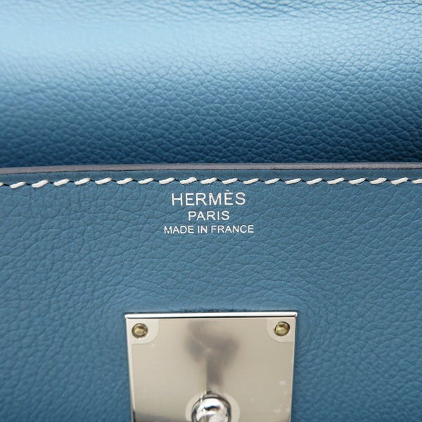 エルメス ケリーメッセンジャーPM ニューブルージーン/シルバー金具 エバーカラー W刻印 HERMES メンズ