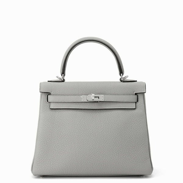 エルメス ハンドバッグ ケリー25 内縫い グリムエット/シルバー金具 トゴ W刻印 HERMES Kelly 2wayバッグ