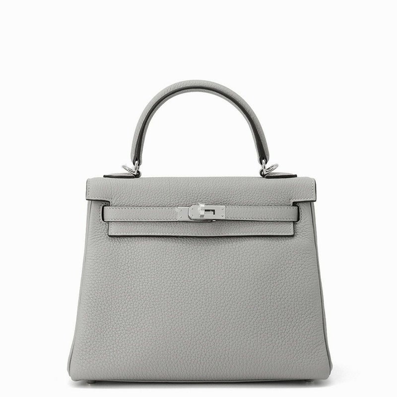 エルメス ハンドバッグ ケリー25 内縫い グリムエット/シルバー金具 トゴ W刻印 HERMES Kelly 2wayバッグ