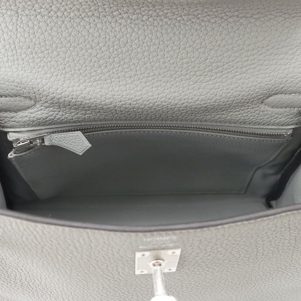 エルメス ハンドバッグ ケリー25 内縫い グリムエット/シルバー金具 トゴ W刻印 HERMES Kelly 2wayバッグ