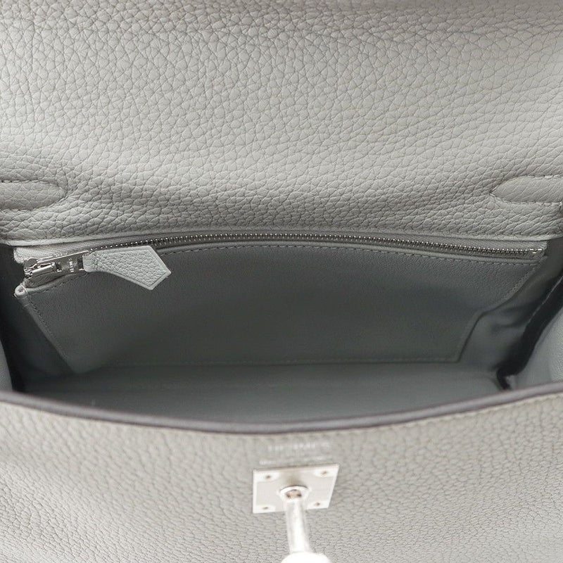 エルメス ハンドバッグ ケリー25 内縫い グリムエット/シルバー金具 トゴ W刻印 HERMES Kelly 2wayバッグ