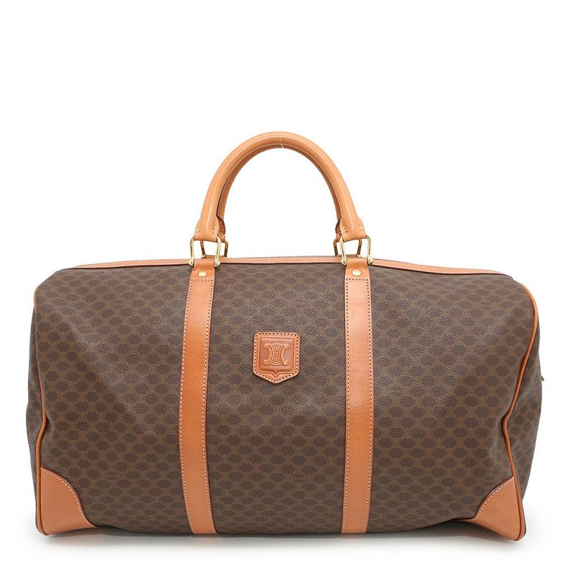 セリーヌ ボストンバッグ マカダム PVC/レザー CELINE 旅行用 トラベル