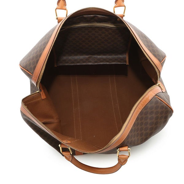 セリーヌ ボストンバッグ マカダム PVC/レザー CELINE 旅行用 トラベル