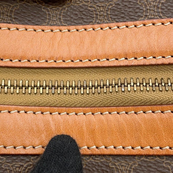 セリーヌ ボストンバッグ マカダム PVC/レザー CELINE 旅行用 トラベル